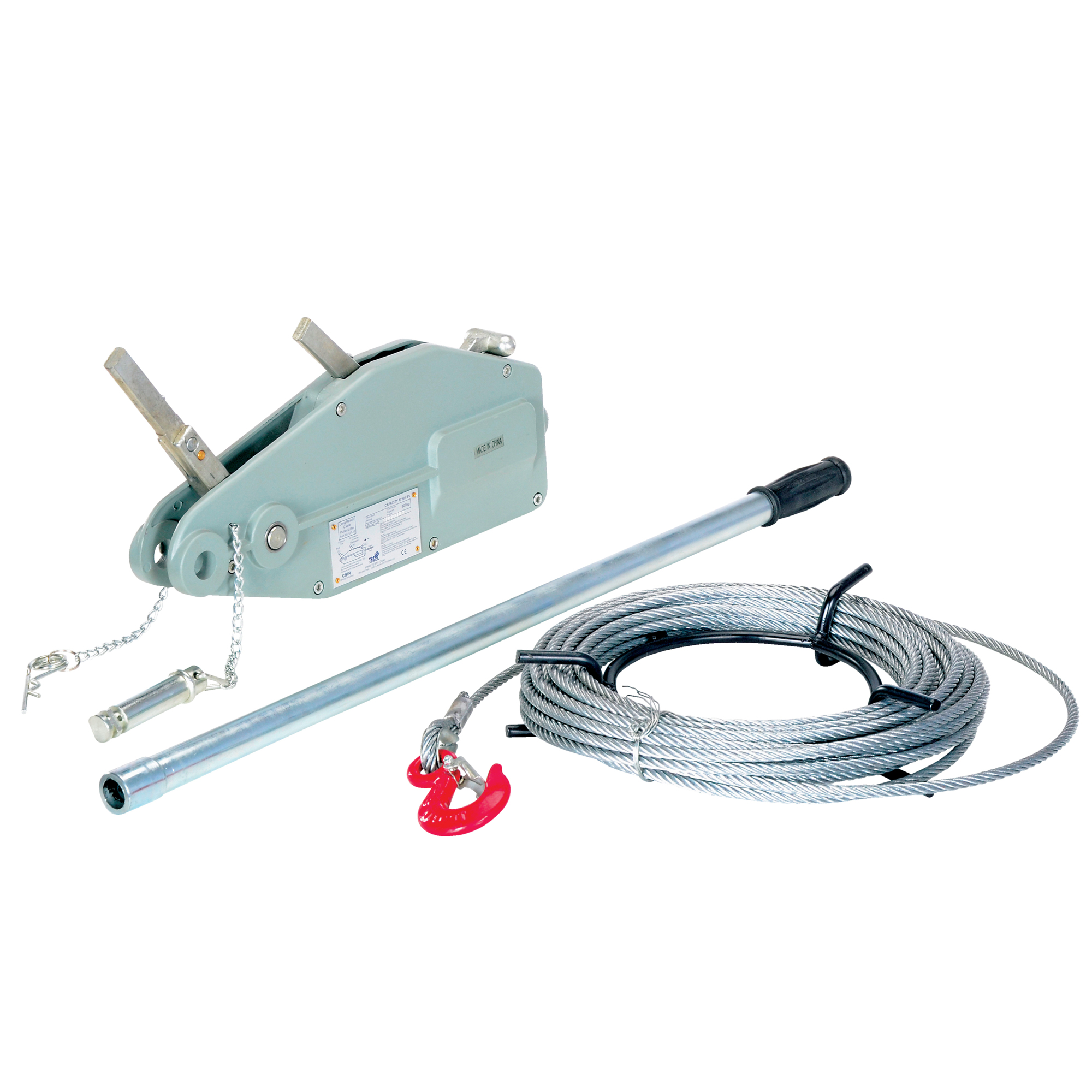 Vestil Long Reach Cable Puller - 1500-Lb. Capacity, 60ft. Pull, Steel, Model# CP-15